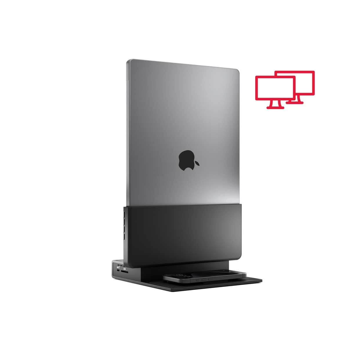 Obex ProDock Duo - Vertical Dual-Display Thunderbolt 4 Dock for MacBook